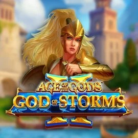 Age Of The Gods: God Of Storms 2 casino game by Playtech – featured logo at Lucky Ones Casino