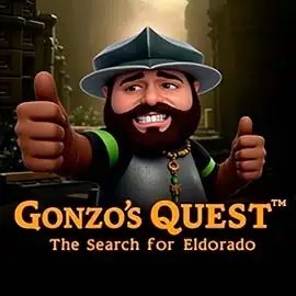 Gonzo's Quest online game logo by NetEnt on luckyoness.at
